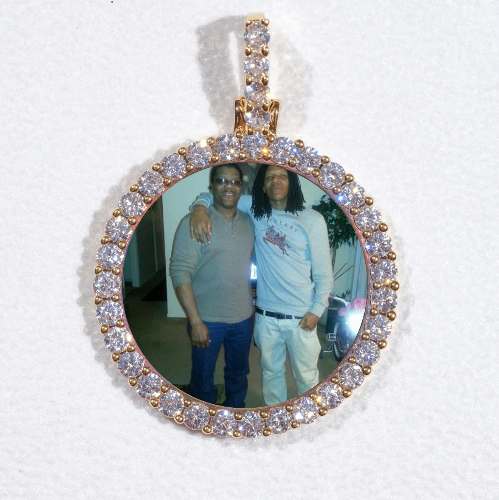 3D CIRCLE CUSTOM PICTURE PENDANT SMALL SIZE