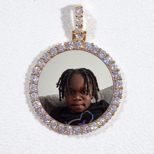 3D CIRCLE CUSTOM PICTURE PENDANT SMALL SIZE