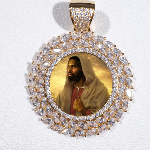 Large 3D Wheat Ear Custom Picture Pendant