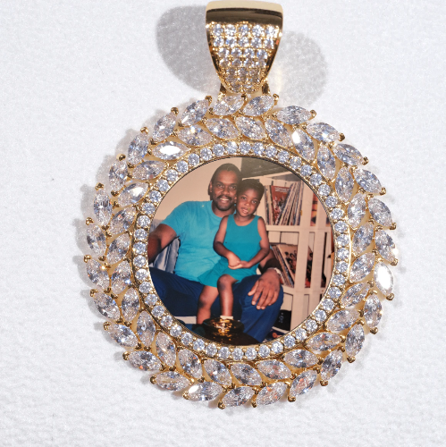 Large 3D Wheat Ear Custom Picture Pendant