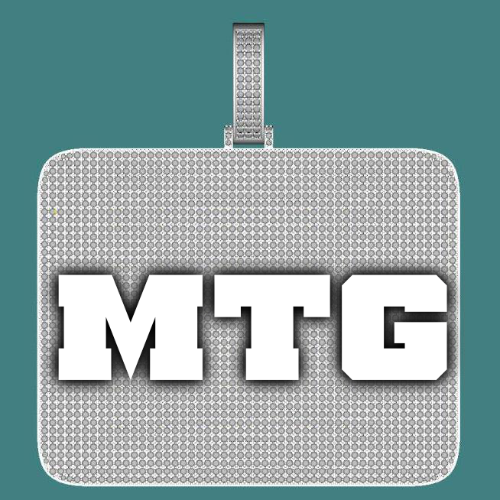 CUSTOM LETTER NECKLACE 3D BIG SQUARE