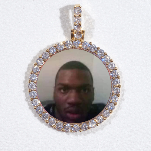 3D CIRCLE CUSTOM PICTURE PENDANT SMALL SIZE