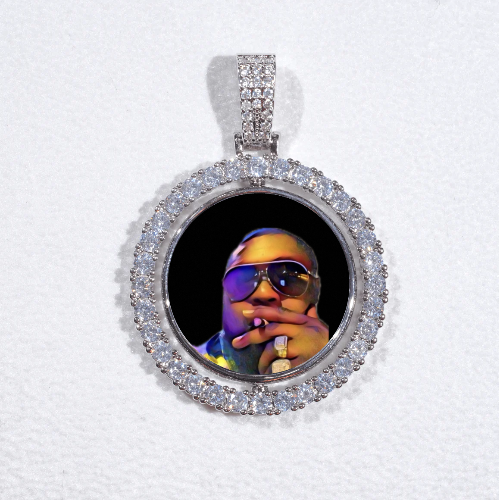 3D Spinning 2-Faced Custom Picture Pendant