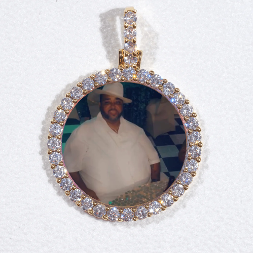 3D CIRCLE CUSTOM PICTURE PENDANT SMALL SIZE