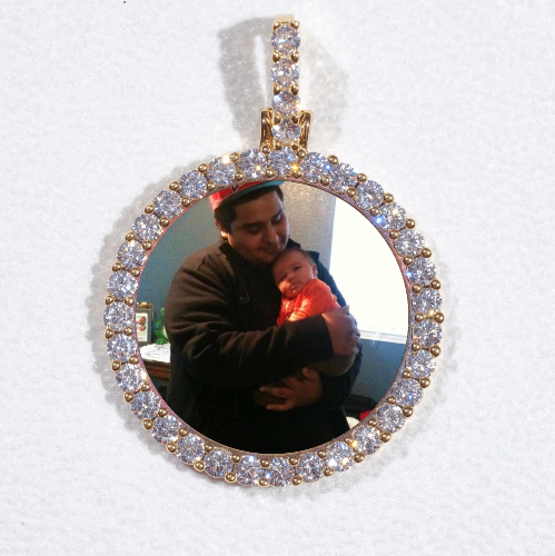 3D CIRCLE CUSTOM PICTURE PENDANT SMALL SIZE