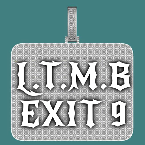 CUSTOM LETTER NECKLACE 3D BIG SQUARE