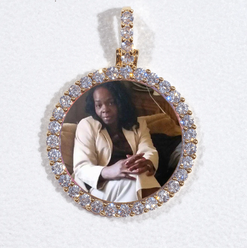3D CIRCLE CUSTOM PICTURE PENDANT SMALL SIZE