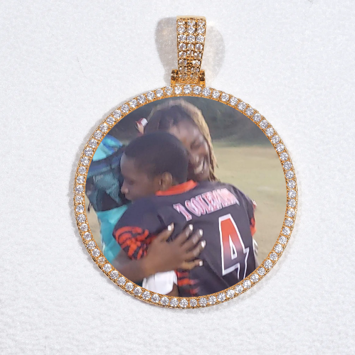 MEDIUM 3D CIRCLE CUSTOM PICTURE PENDANT
