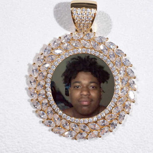 Large 3D Wheat Ear Custom Picture Pendant