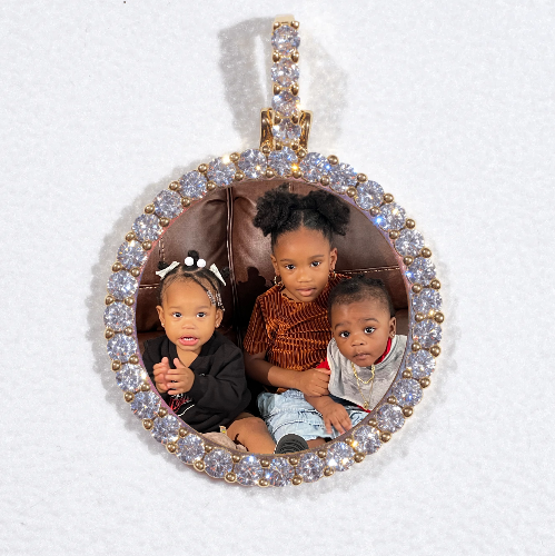 3D CIRCLE CUSTOM PICTURE PENDANT SMALL SIZE
