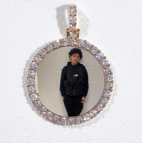 3D CIRCLE CUSTOM PICTURE PENDANT SMALL SIZE
