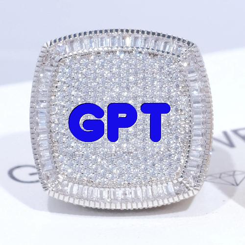 CUSTOM LETTER 3D ICED RING