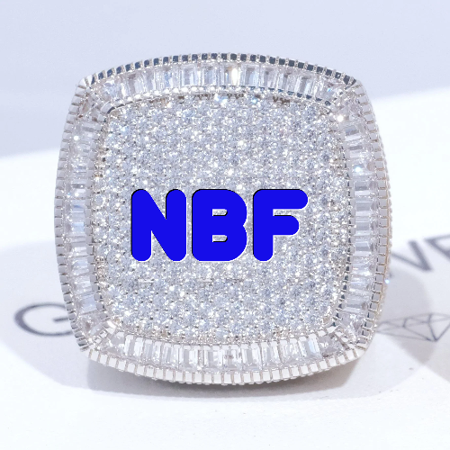CUSTOM LETTER 3D ICED RING