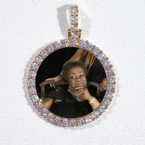 3D CIRCLE CUSTOM PICTURE PENDANT SMALL SIZE