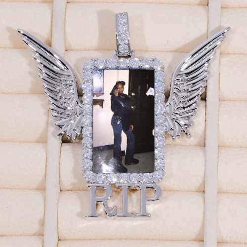 RIP WING 3D CUSTOM PICTURE PENDANT