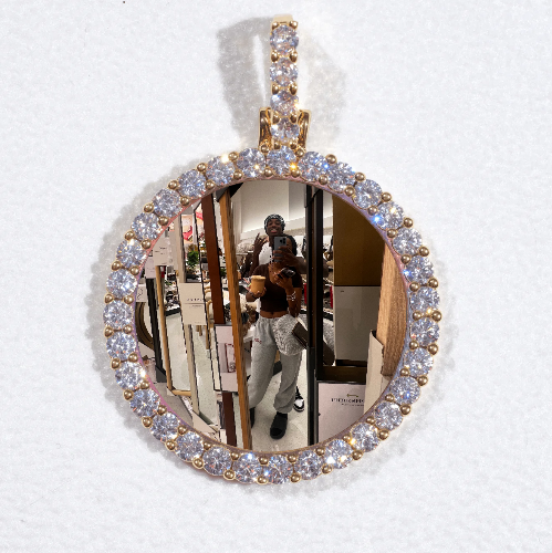 3D CIRCLE CUSTOM PICTURE PENDANT SMALL SIZE