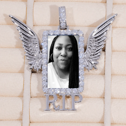 RIP WING 3D CUSTOM PICTURE PENDANT