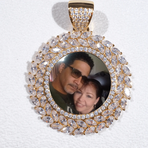 Large 3D Wheat Ear Custom Picture Pendant