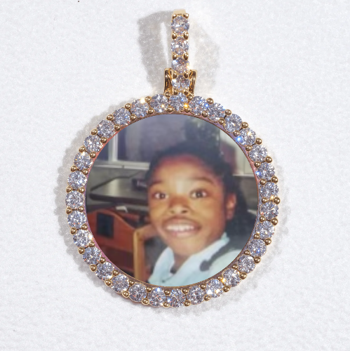 3D CIRCLE CUSTOM PICTURE PENDANT SMALL SIZE