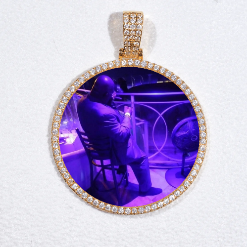 MEDIUM 3D CIRCLE CUSTOM PICTURE PENDANT