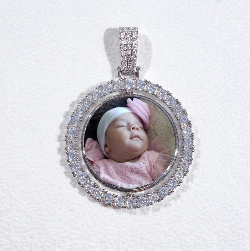 3D Spinning 2-Faced Custom Picture Pendant
