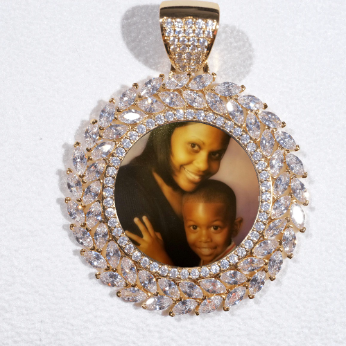 Large 3D Wheat Ear Custom Picture Pendant