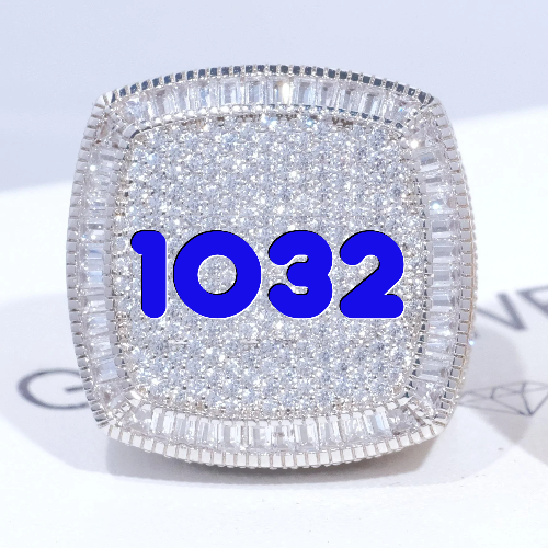 CUSTOM LETTER 3D ICED RING