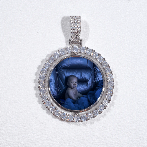 3D Spinning 2-Faced Custom Picture Pendant