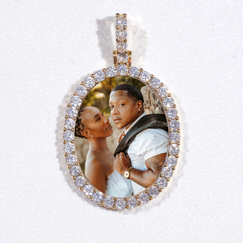3D Oval Custom Picture Pendant