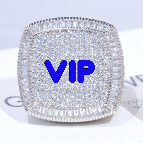 CUSTOM LETTER 3D ICED RING