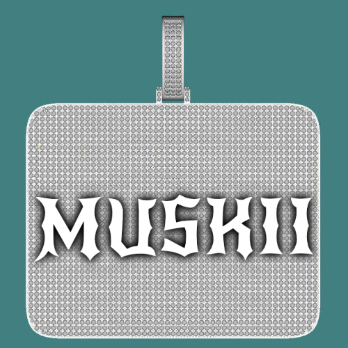 CUSTOM LETTER NECKLACE 3D BIG SQUARE