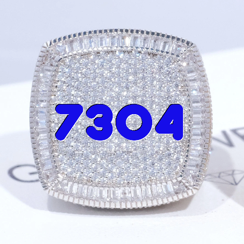 CUSTOM LETTER 3D ICED RING