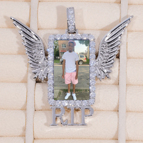 RIP WING 3D CUSTOM PICTURE PENDANT
