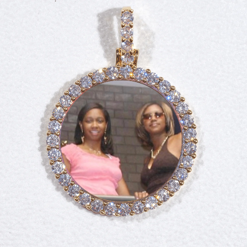 3D CIRCLE CUSTOM PICTURE PENDANT SMALL SIZE