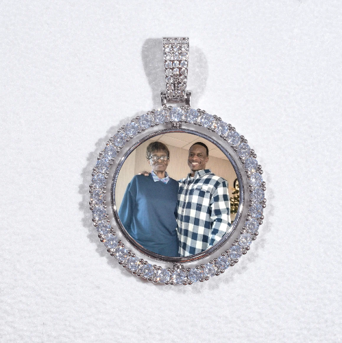 3D Spinning 2-Faced Custom Picture Pendant
