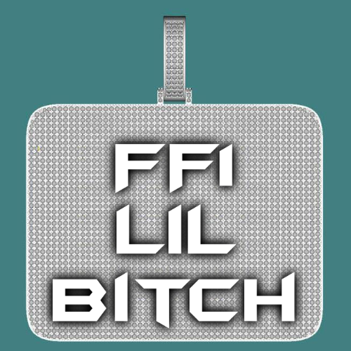 CUSTOM LETTER NECKLACE 3D BIG SQUARE