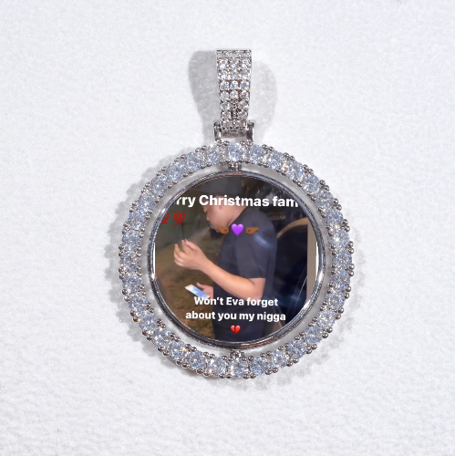 3D Spinning 2-Faced Custom Picture Pendant
