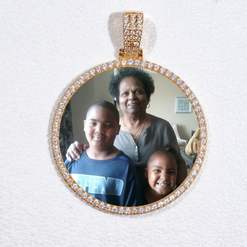 MEDIUM 3D CIRCLE CUSTOM PICTURE PENDANT