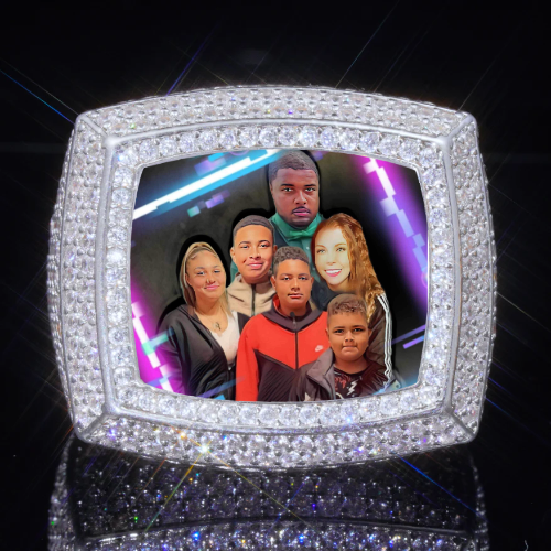 3D CUSTOM PICTURE ICED RING