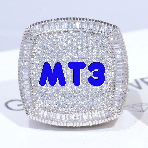 CUSTOM LETTER 3D ICED RING