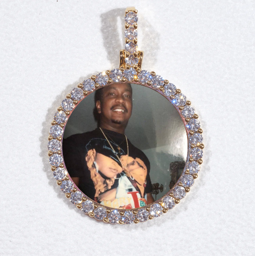 3D CIRCLE CUSTOM PICTURE PENDANT SMALL SIZE