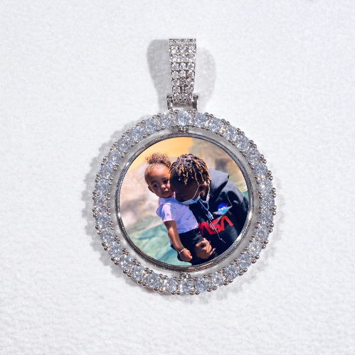3D Spinning 2-Faced Custom Picture Pendant