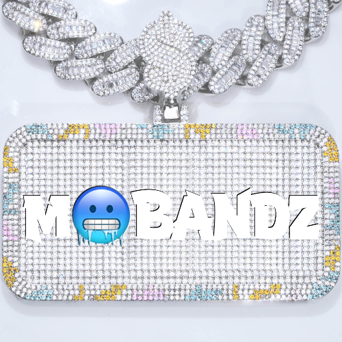 CUSTOM LETTER NECKLACE 3D COLORFUL SQUARE