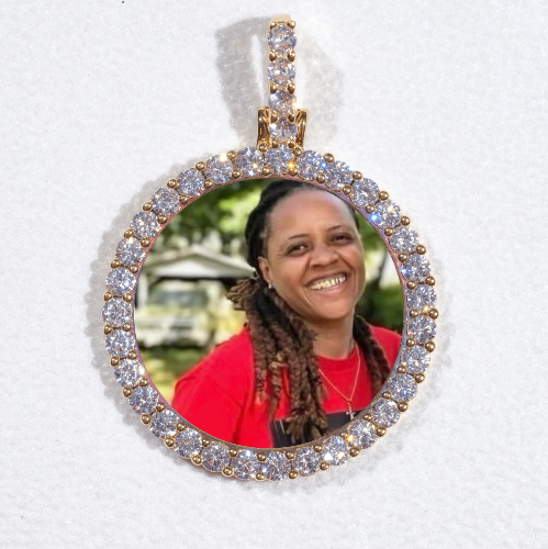 3D CIRCLE CUSTOM PICTURE PENDANT SMALL SIZE