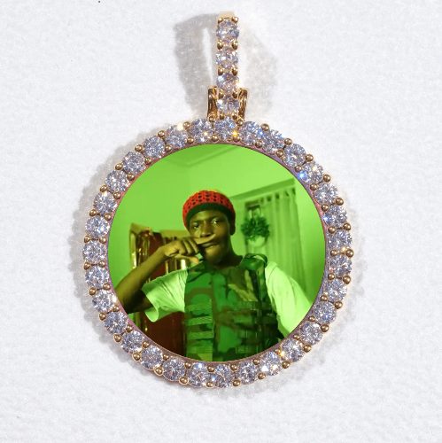 3D CIRCLE CUSTOM PICTURE PENDANT SMALL SIZE