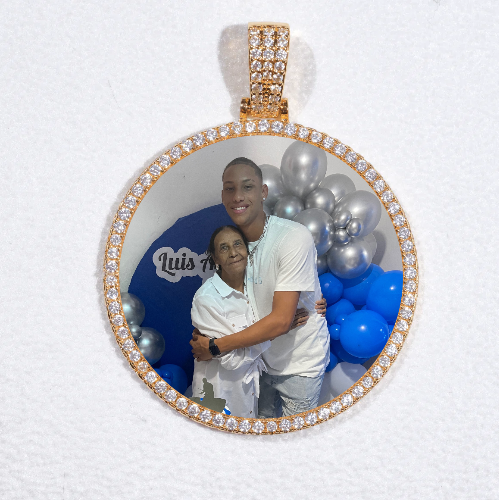 MEDIUM 3D CIRCLE CUSTOM PICTURE PENDANT