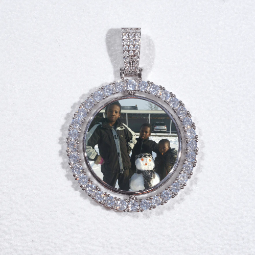 3D Spinning 2-Faced Custom Picture Pendant