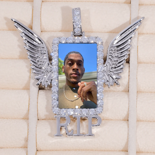 RIP WING 3D CUSTOM PICTURE PENDANT