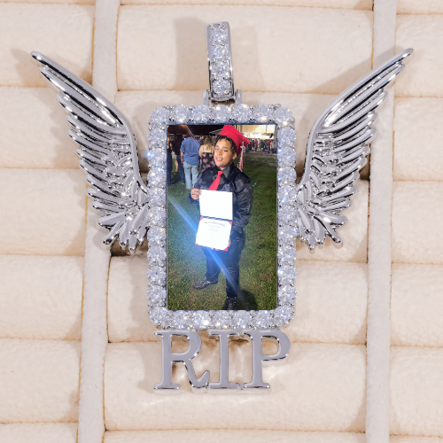 RIP WING 3D CUSTOM PICTURE PENDANT