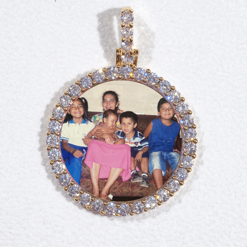 3D CIRCLE CUSTOM PICTURE PENDANT SMALL SIZE